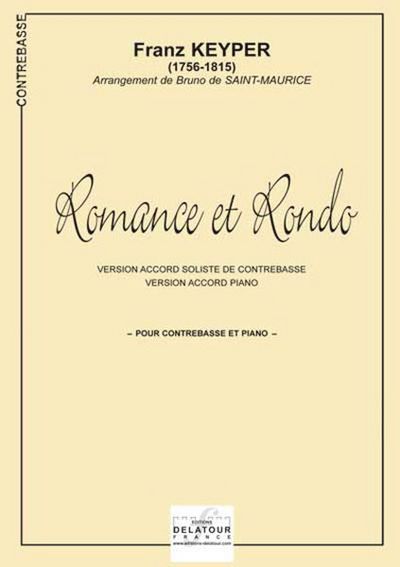 Picture of ROMANCE ET RONDO POUR CONTREBASSE ET PIANO - 2 VERSIONS