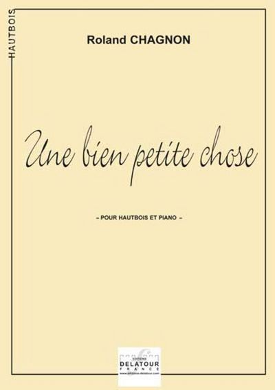 Picture of UNE BIEN PETITE CHOSE POUR HAUTBOIS ET PIANO