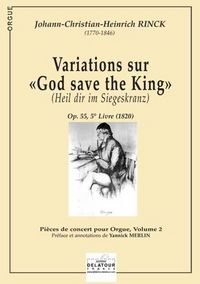 Picture of VARIATIONS SUR GOD SAVE THE KING POUR ORGUE
