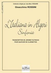Picture of L'ITALIANA IN ALGERI (SINFONIA) POUR QUATUOR DE CLARINETTES