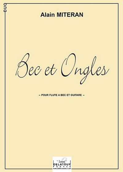 Image de BEC ET ONGLES POUR FLUTE A BEC ET GUITARE