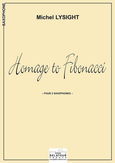 Picture of HOMAGE TO FIBONACCI (VERSION 2 SAXOPHONES)