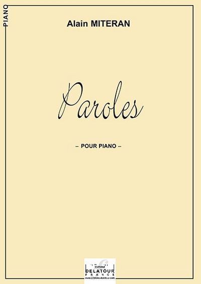 Image de PAROLES POUR PIANO