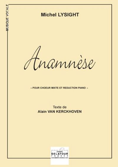 Picture of ANAMNESE (REDUCTION PIANO-CHANT)