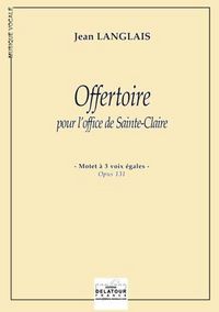 Picture of OFFERTOIRE POUR L'OFFICE DE SAINTE-CLAIRE (EDITION ECONOMIQUE)