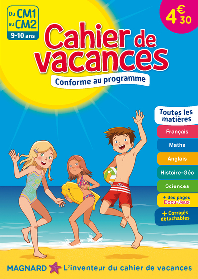 Picture of Cahier de vacances, du CM1 au CM2, éd. 2017