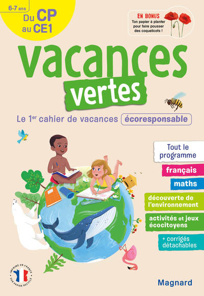 Picture of Cahier de vacances 2025, du CP vers le CE1 6-7 ans - Vacances vertes