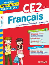 Image de Français CE2 - Cahier du jour Cahier du soir