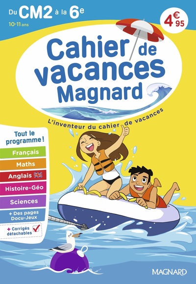 Picture of Cahier de vacances 2026, du CM2 vers la 6e 10-11 ans