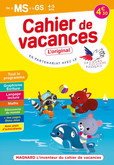 Image de Cahier de vacances 2022, de la MS vers la GS 4-5 ans