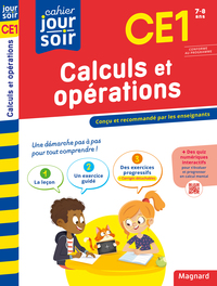 Picture of Calculs et opérations CE1 - Cahier Jour Soir
