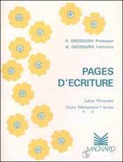 Image de Pages d'écriture au stylo plume : cahier primevère CE1