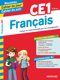 Image de Français CE1 - Cahier du jour Cahier du soir