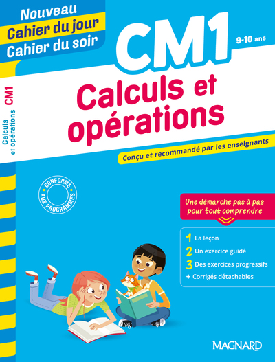 Picture of Calculs et opérations CM1 - Nouveau Cahier du jour Cahier du soir