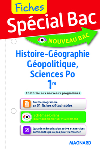 Picture of Spécial Bac Fiches Histoire-Géo, Géopolitique, Sciences Po 1re