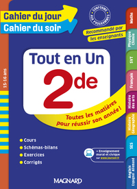 Picture of Tout en un Cahier du Jour/Cahier du Soir 2DE
