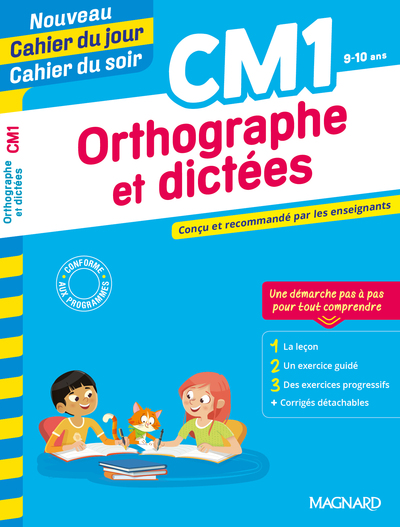Image de Orthographe et dictées CM1 - Nouveau Cahier du jour Cahier du soir