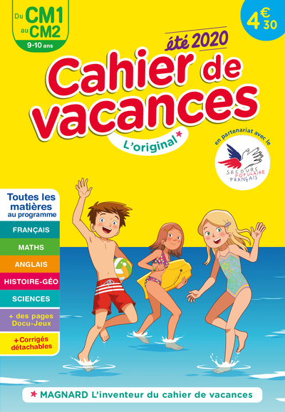 Picture of Cahier de vacances 2020, du CM1 vers le CM2 9-10 ans