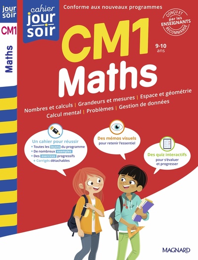 Picture of Maths CM1 - Cahier Jour Soir