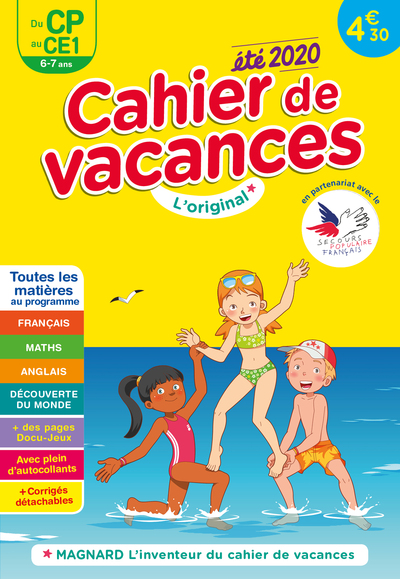 Picture of Cahier de vacances 2020, du CP vers le CE1 6-7 ans