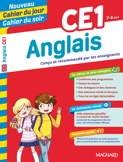 Picture of Anglais CE1 - Nouveau Cahier du jour Cahier du soir