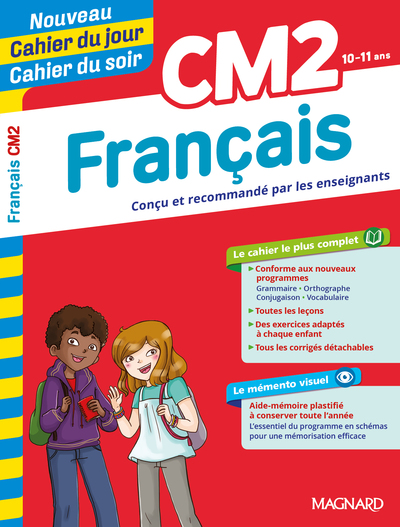 Image de Français CM2 - Cahier du jour Cahier du soir