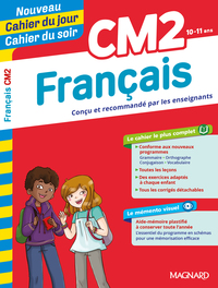 Image de Français CM2 - Cahier du jour Cahier du soir