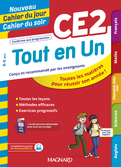 Picture of Tout en Un CE2 - Leçons, méthodes et exercices - Nouveau Cahier du jour Cahier du soir