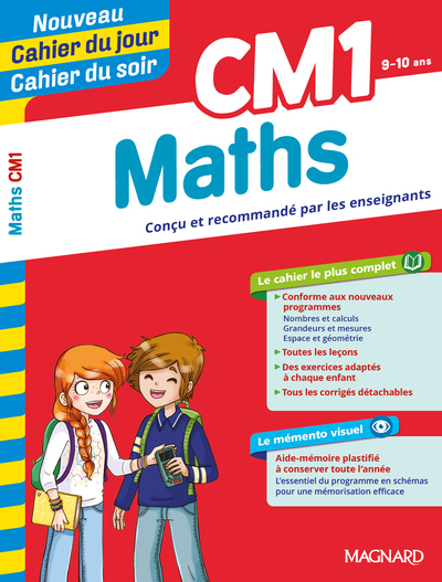 Image de Maths CM1 - Cahier du jour Cahier du soir