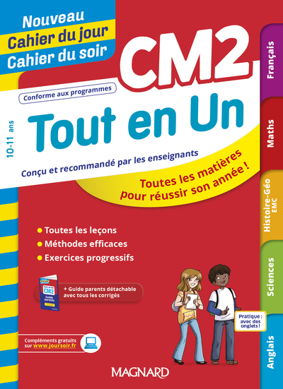 Picture of Tout en Un CM2 - Leçons, méthodes et exercices - Nouveau Cahier du jour Cahier du soir