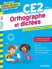 Image de Orthographe et dictées CE2 - Nouveau Cahier du jour Cahier du soir