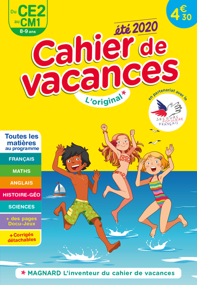 Picture of Cahier de vacances 2020, du CE2 vers le CM1 8-9 ans