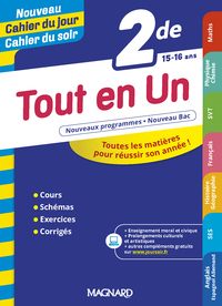 Picture of Tout en Un 2de - Cahier du jour Cahier du soir