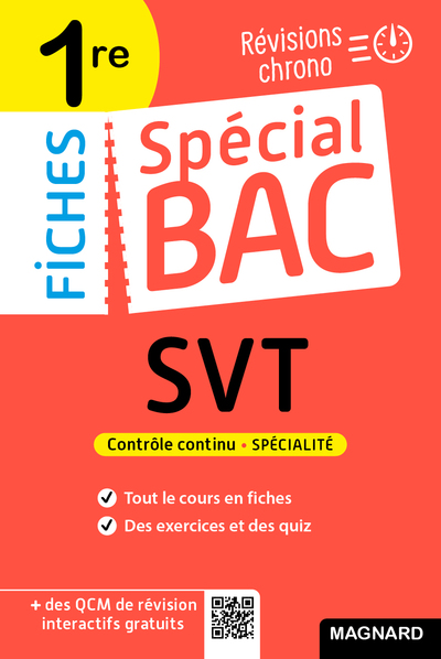 Image de Spécial Bac Fiches SVT 1re Bac 2025
