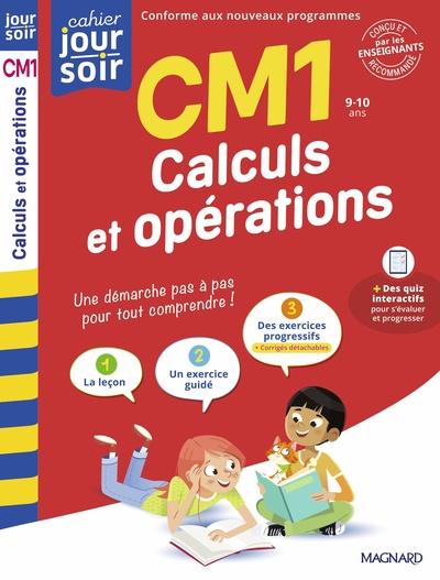Picture of Calculs et opérations CM1 - Cahier Jour Soir
