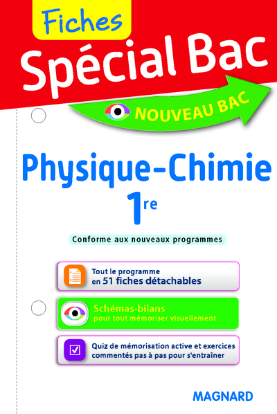 Picture of Spécial Bac Fiches Physique-Chimie 1re