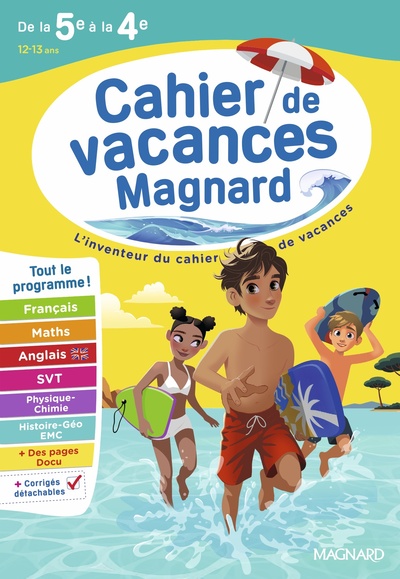 Picture of Cahier de vacances 2026, de la 5e vers la 4e