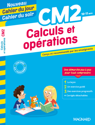 Image de Calculs et opérations CM2 - Nouveau Cahier du jour Cahier du soir