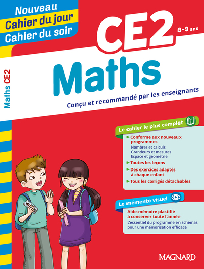 Image de Maths CE2 - Cahier du jour Cahier du soir