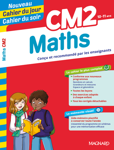 Image de Maths CM2 - Cahier du jour Cahier du soir