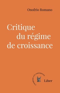 Picture of Critique du régime de croissance