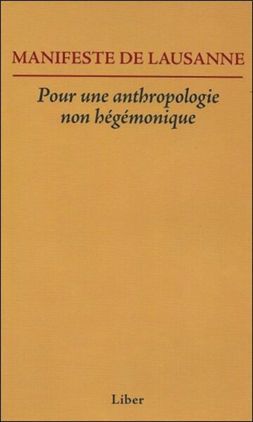 Picture of Manifeste de Lausanne - Pour une anthropologie non hégémonique