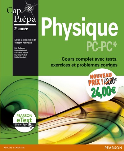 Picture of PHYSIQUE PREPA PC 2E ANNEE + ETEXT NOUVEAU PRIX