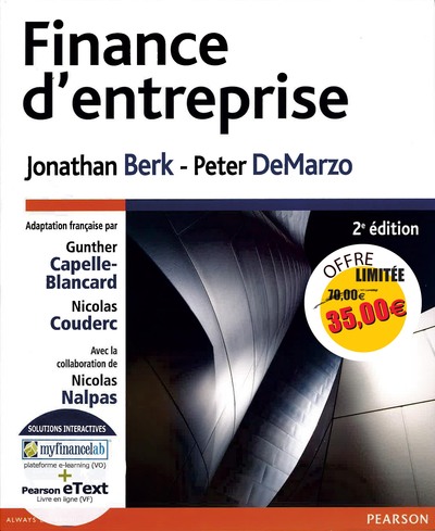 Image de FINANCE D'ENTREPRISE 2E + MYFINANCELAB US NOUVEAU PRIX