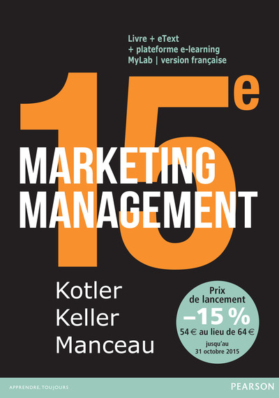 Image de MARKETING MANAGEMENT, 15E EDITION + MYLAB VF