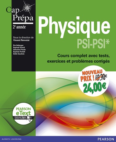 Picture of PHYSIQUE PREPA PSI 2E ANNEE + ETEXT NOUVEAU PRIX