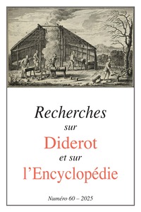 Picture of Revue Recherches sur Diderot et sur l'Encyclopédie 60-2025