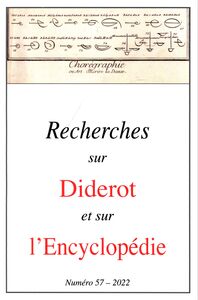 Picture of Revue Recherches sur Diderot et sur l’Encyclopédie 57 - 2022