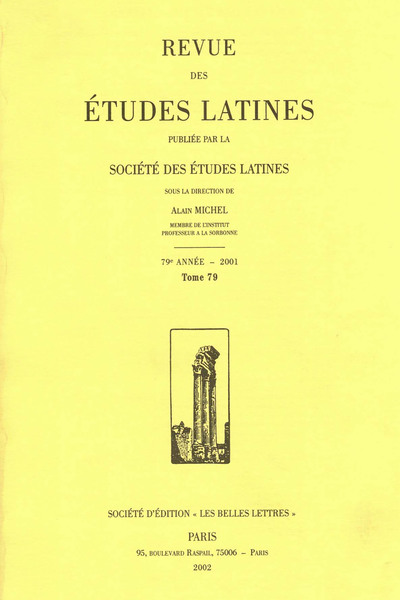 Picture of Revue des études latines