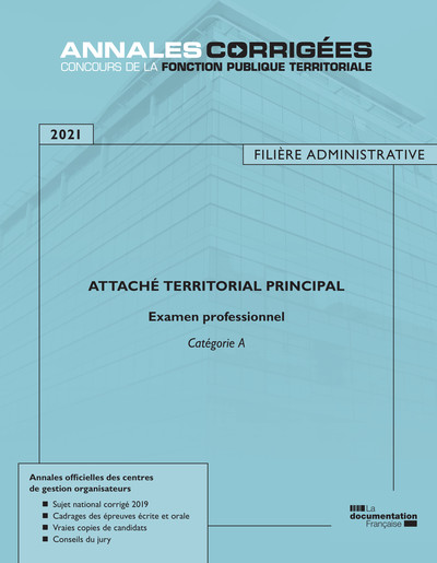 Picture of Attaché territorial principal 2021 Examen professionnel